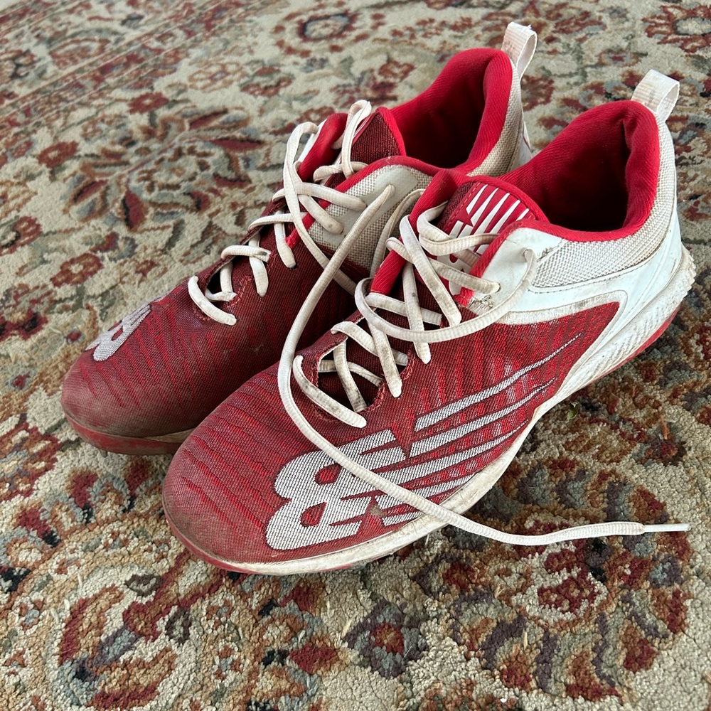 New Balance Men’s Red FuelCell 4040 v6 Metal Cleat Size:12 - Picture 2 of 7